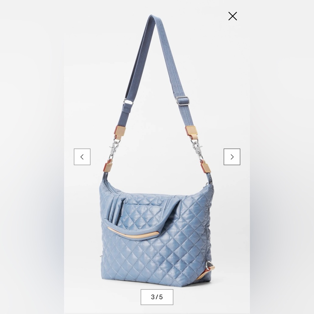 MZ WALLACE Small Sutton Deluxe Stone Blue NWT and original packaging - Picture 2 of 10